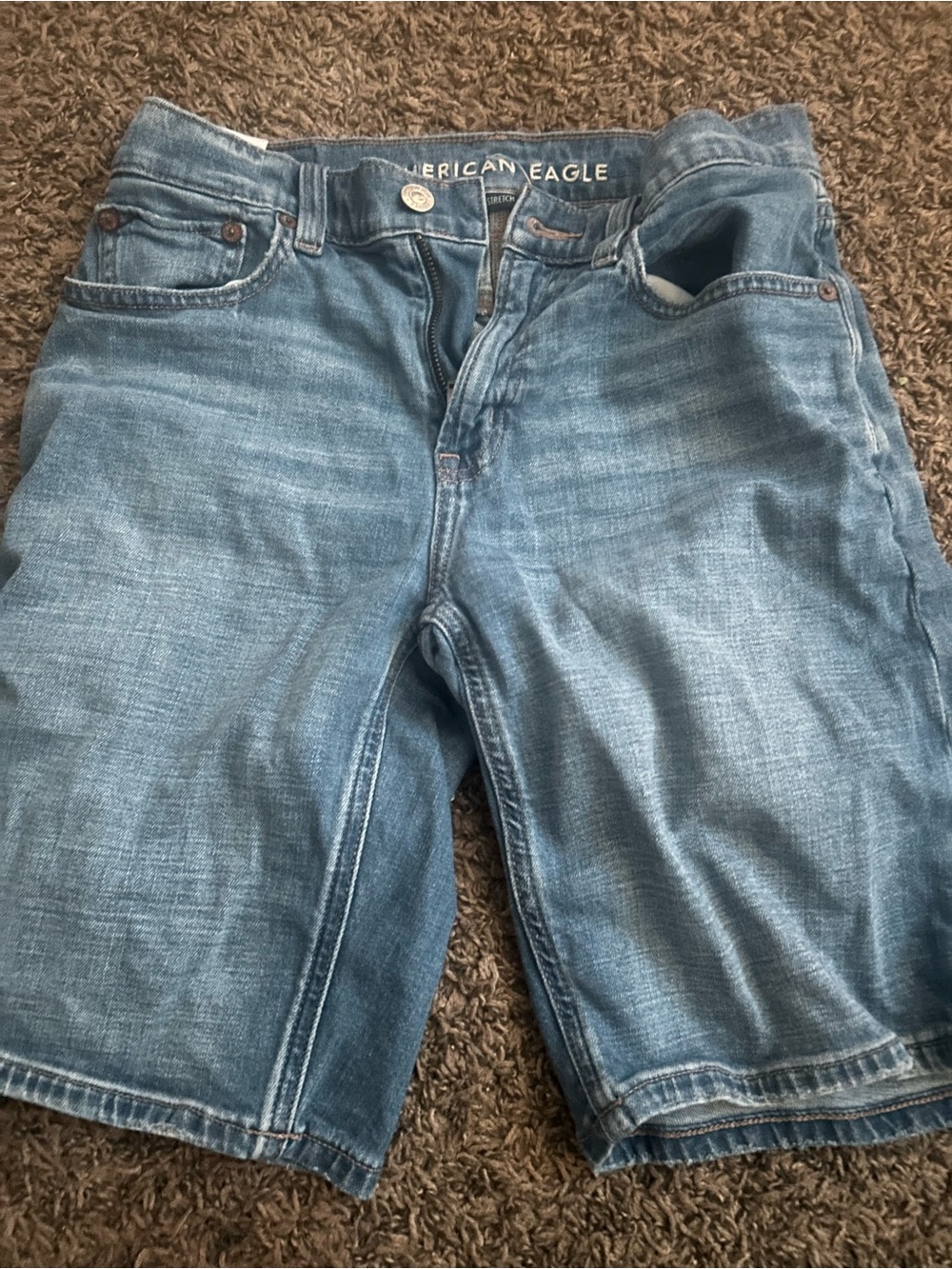 American Eagle Outfitters Teen Girls Blue Denim Shorts